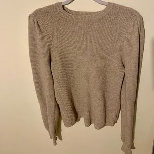 Soft Fitted Sweater with shoulder detail